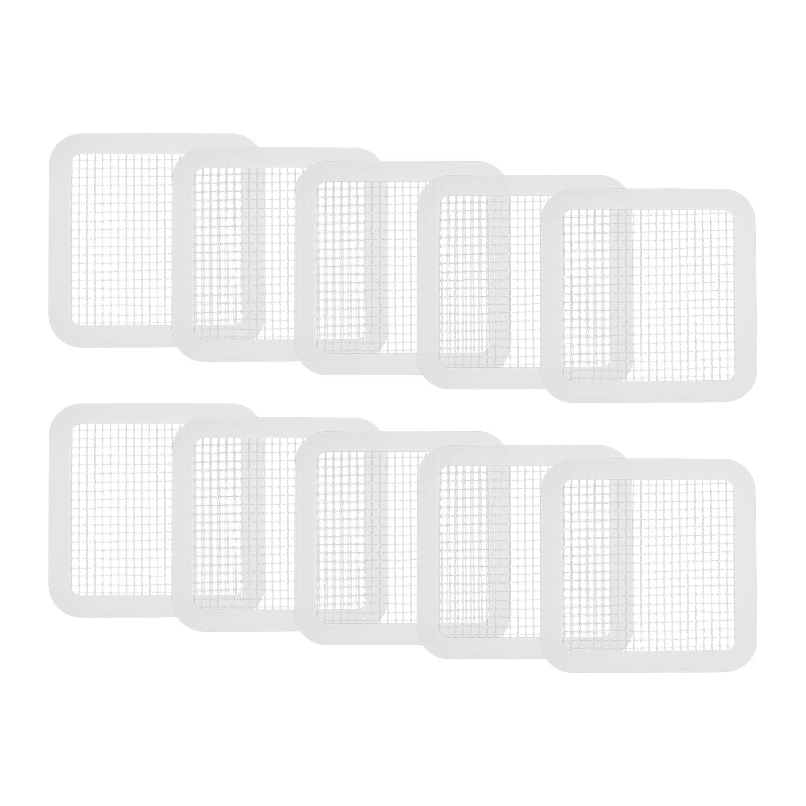 ZWWAAZHF 10pc Hair Catcher Drain Stopper for Bathroom Kitchen Floor Mesh Stickers Bathtub Sink Hair Strainer Cover