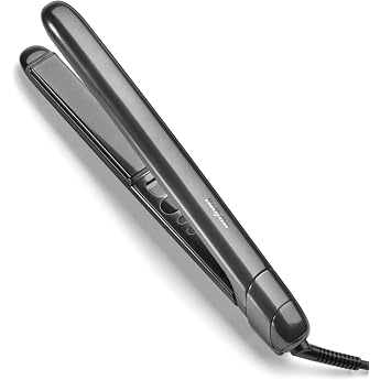 BaByliss Titanium Shine Hair Straighteners - Titanium Ceramic Gliding Technology 5 Temperature Settings 150-230 C Worldwide Use Silver ST260E