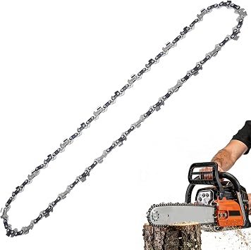 3 Pack 8 Inch Chainsaw Chain, 1/4 LP Pitch .043 Gauge 45 Drive Links, Replacement for Milwaukee 3004-20, Replacement for Worx WG349 WG349.9 WG310