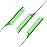 Rat Tail Combs Set: 3Pcs Steel Pin Teasing Combs for Hair Stylists, Parting Combs for Women (Green)
