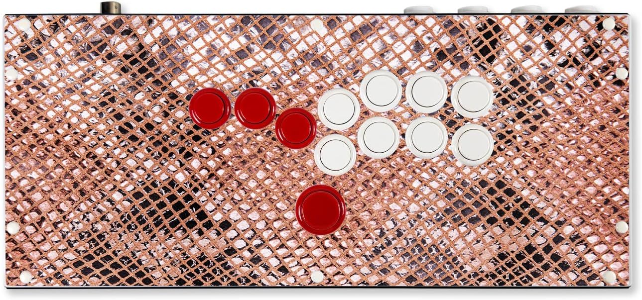 Gaming Skin Compatible with Hit Box (PS4/PC) - Rattler Back - Premium 3M Vinyl Protective Wrap Decal Cover - Easy to Apply | Crafted in The USA by MightySkins