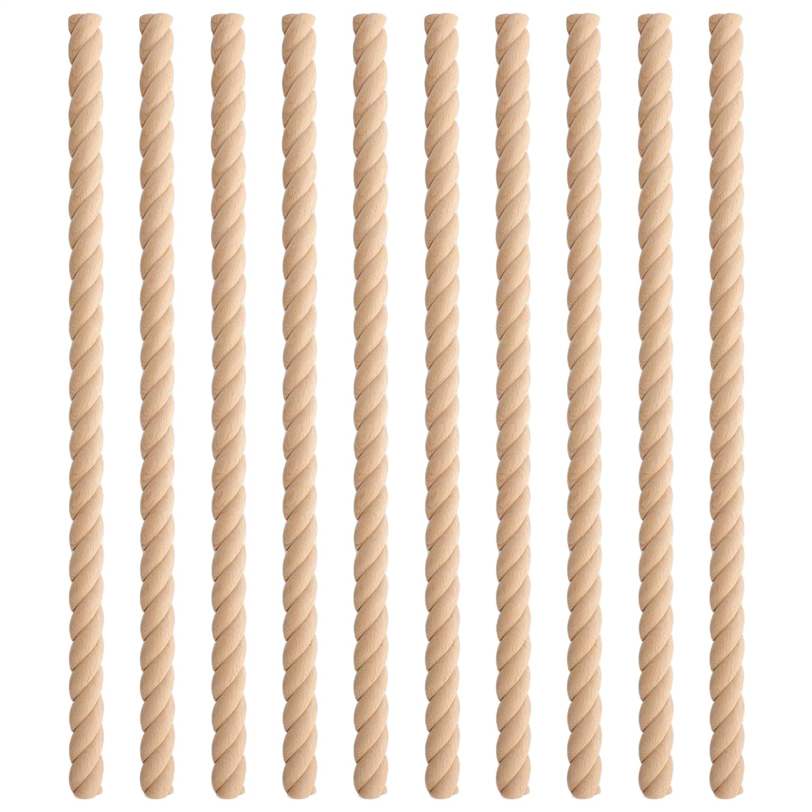 Moulure en bois brut décorative 3D pour la rénovation de meuble et porte x10