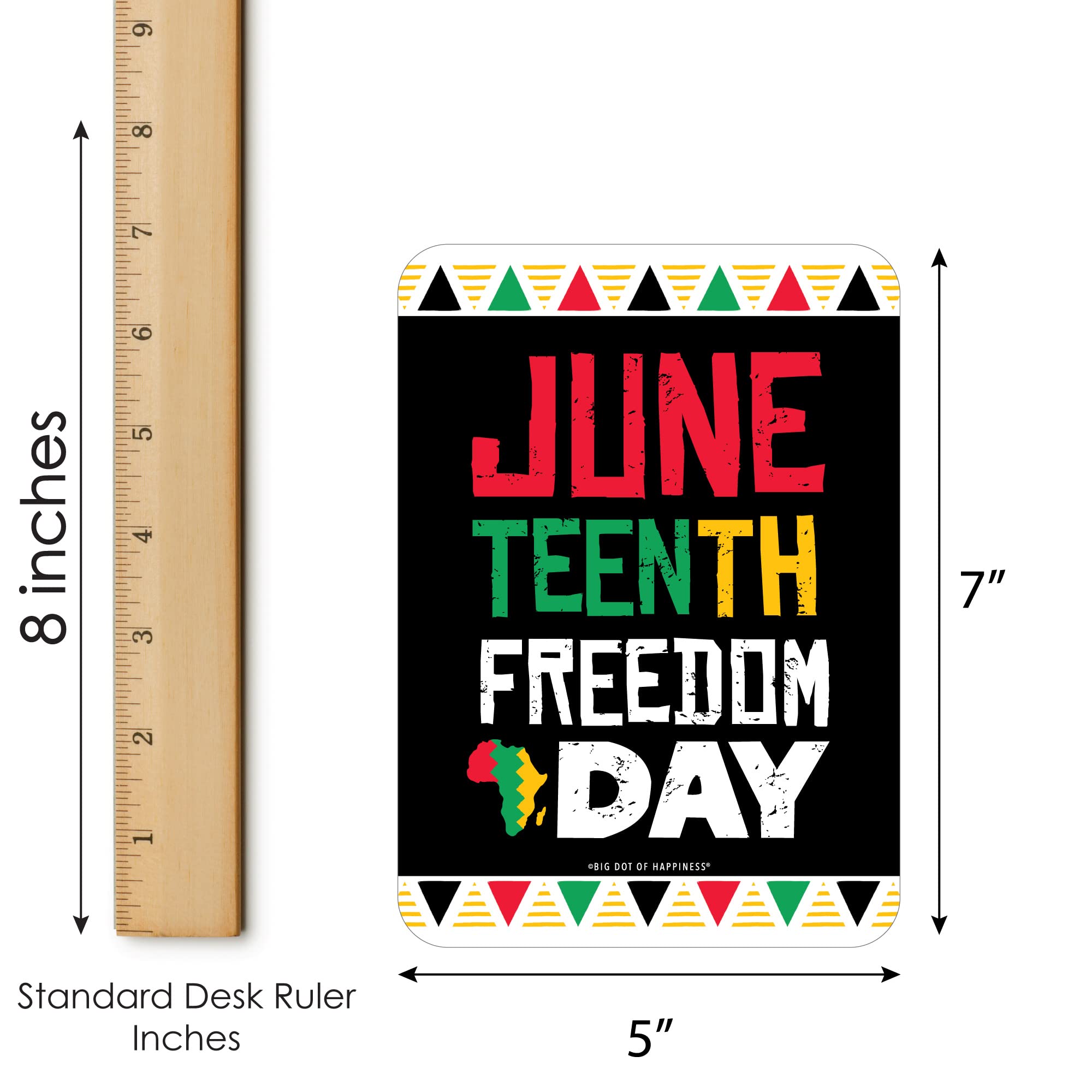 Happy Juneteenth Einladungskarten-Set – 12 Stück Mit Umschlägen, Achteckig, Zum Ausfüllen