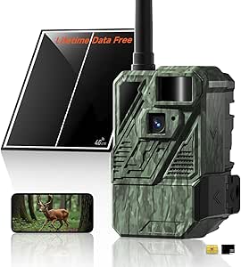 Zleo Cellular Game Trail Camera with Lifetime Data Free, Motion Activated Night Vision Waterproof, Live Feed to Phone, SIM Card Pre-Inserted, Remote APP Access, No Subscription Required asin的图片