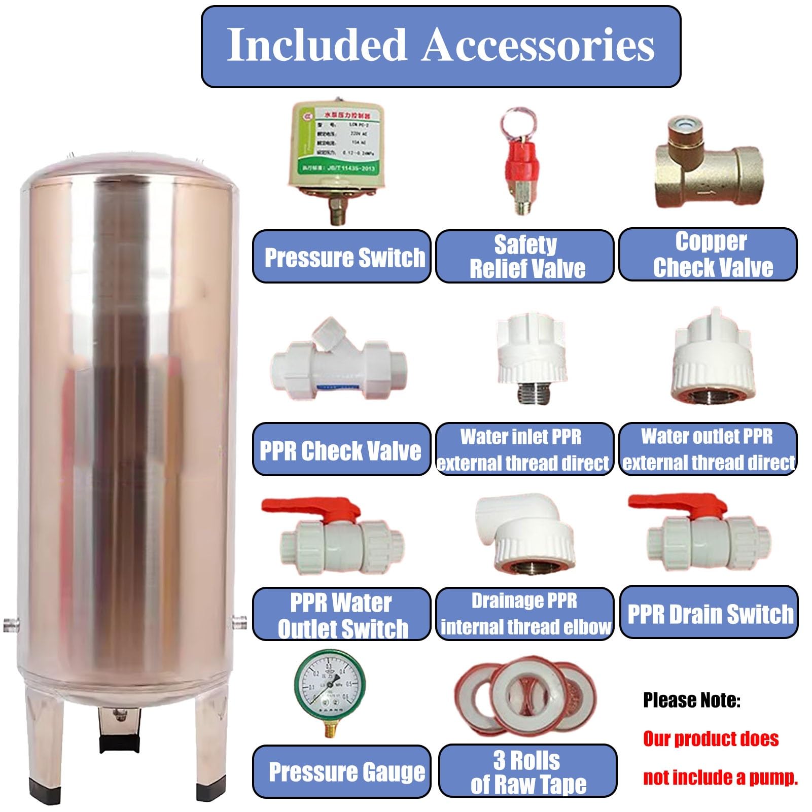 Réservoir De Stockage D'eau D'urgence 100 Gallons - Kit De Survie Prepper