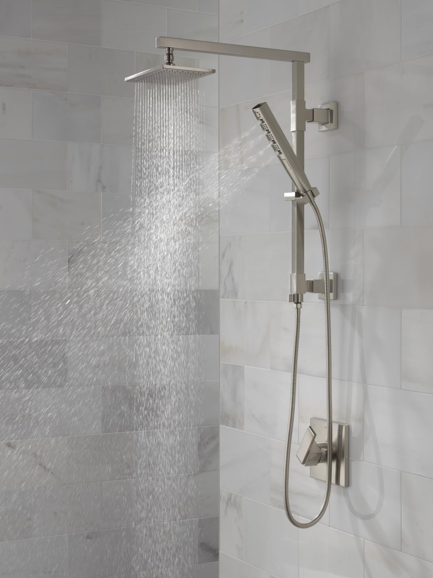 Douchette À Main, Pommeau De Douche À Main Haute Pression À Contrôle De Température Led Abs