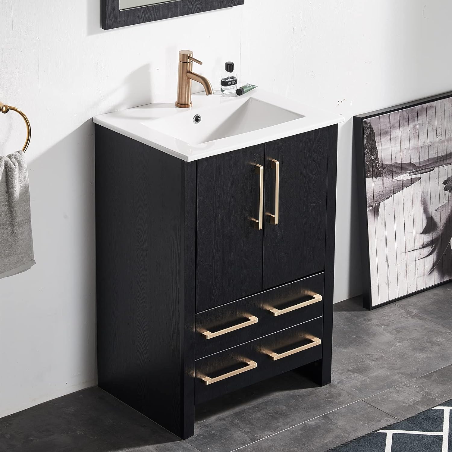 Amazon.com: 24 Inch Bathroom Vanity,Small Bath Vanity with Sink,Modern ...
