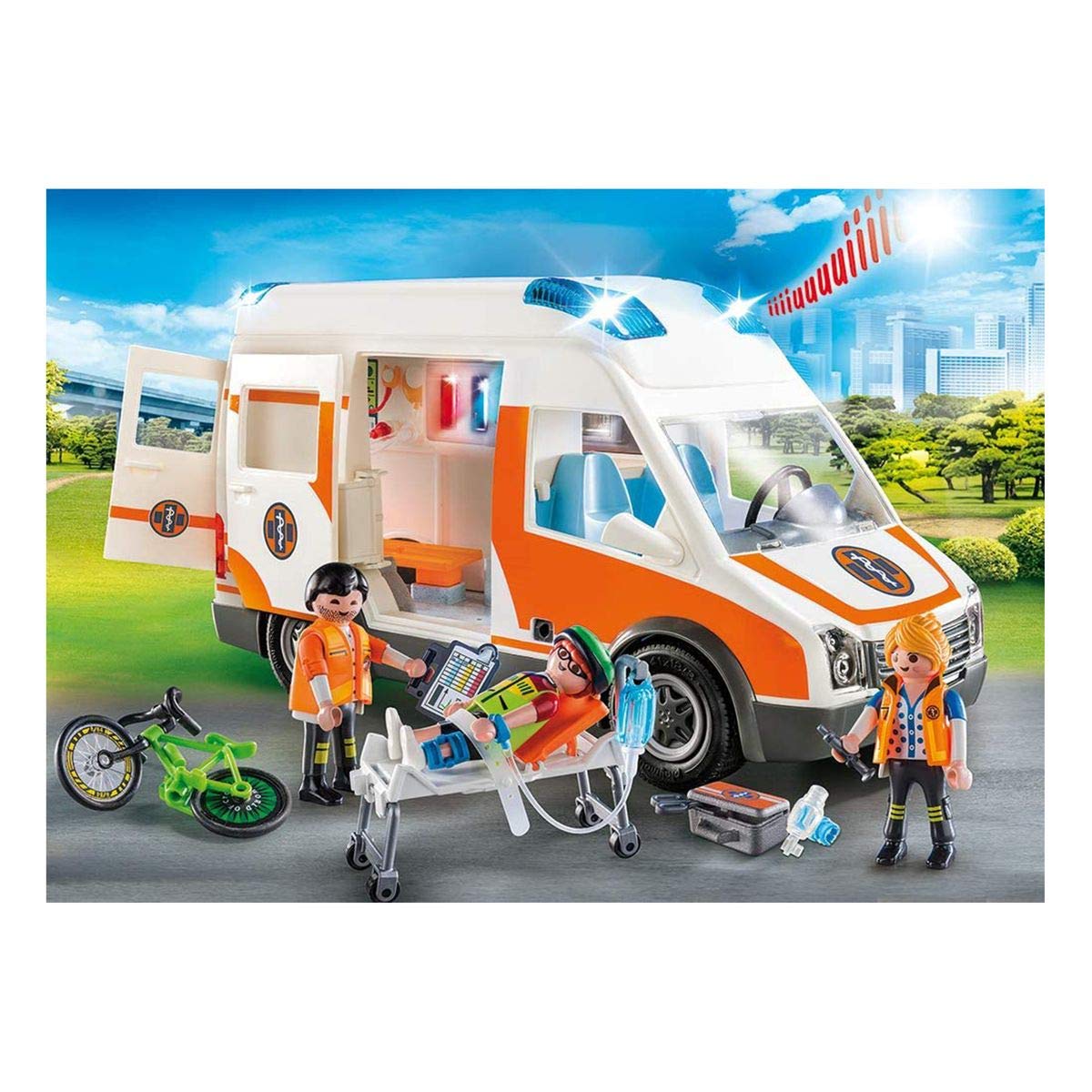 PLAYMOBIL City Life 70049 Karetka ze światłem i dźwiękiem, od 4 lat