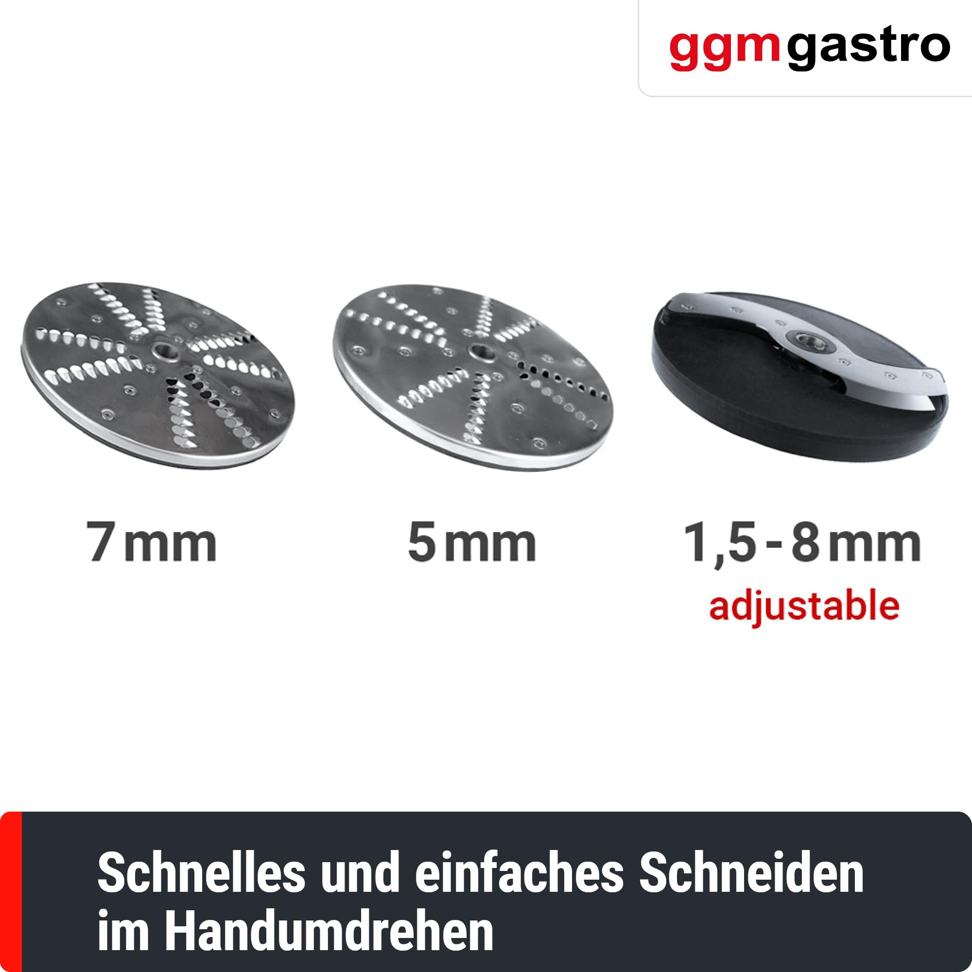 GGM Gastro Gemüseschneider 800 W