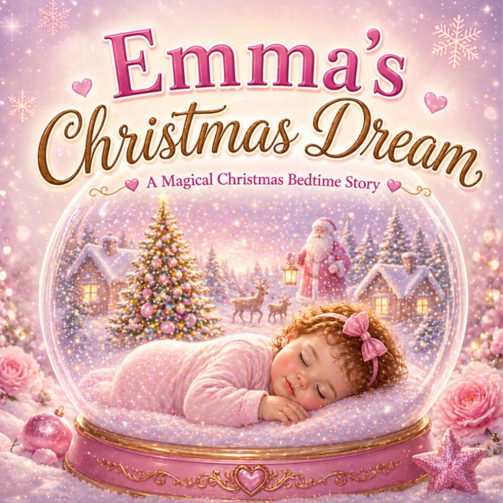 Emma's Christmas Dream: A Personalized Christmas Book for Girls Named Emma – A Magical Holiday Bedtime Story (Three Hearts Personalized Book Series (Emma))