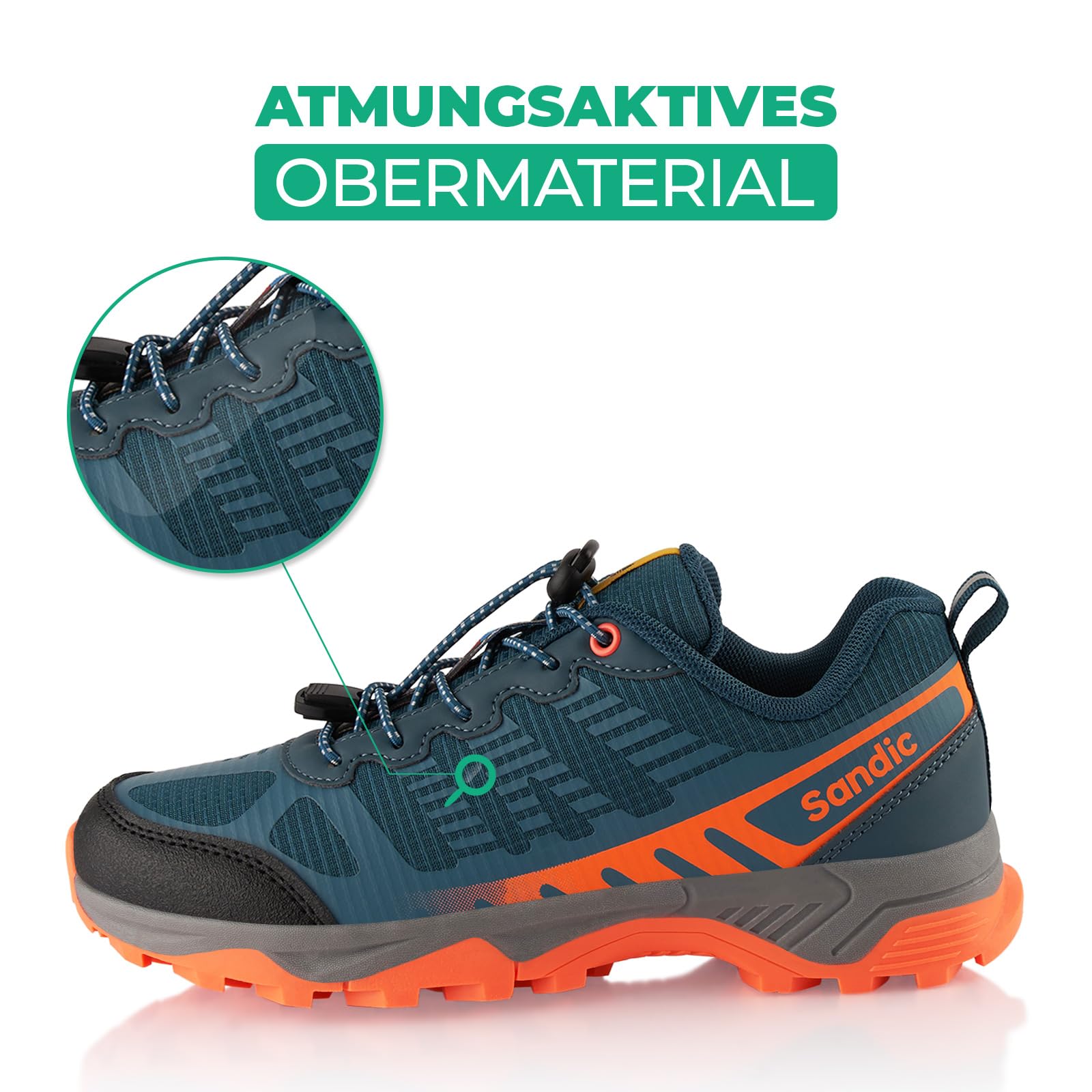 Fusskleidung® Damen Herren Wanderschuhe Trail Running Trekkingschuhe