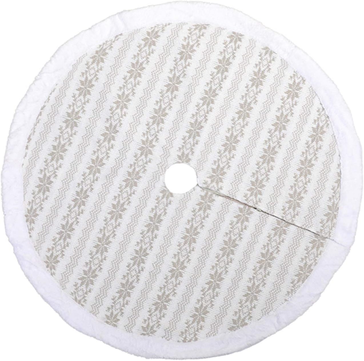 ツリースカート 1個123センチメートルホワイトぬいぐるみクリスマス