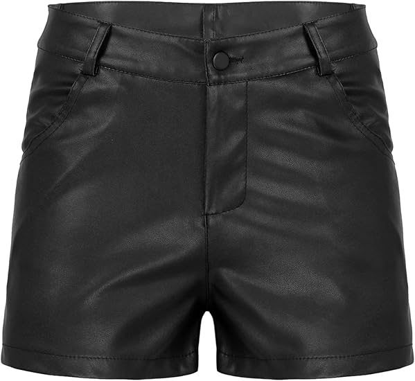 Amazon Agoky ハーフパンツ メンズ 半ズボン レザー ショートパンツ 革パン セクシー ポケット付き 無地 シンプル ショートパンツ 通販