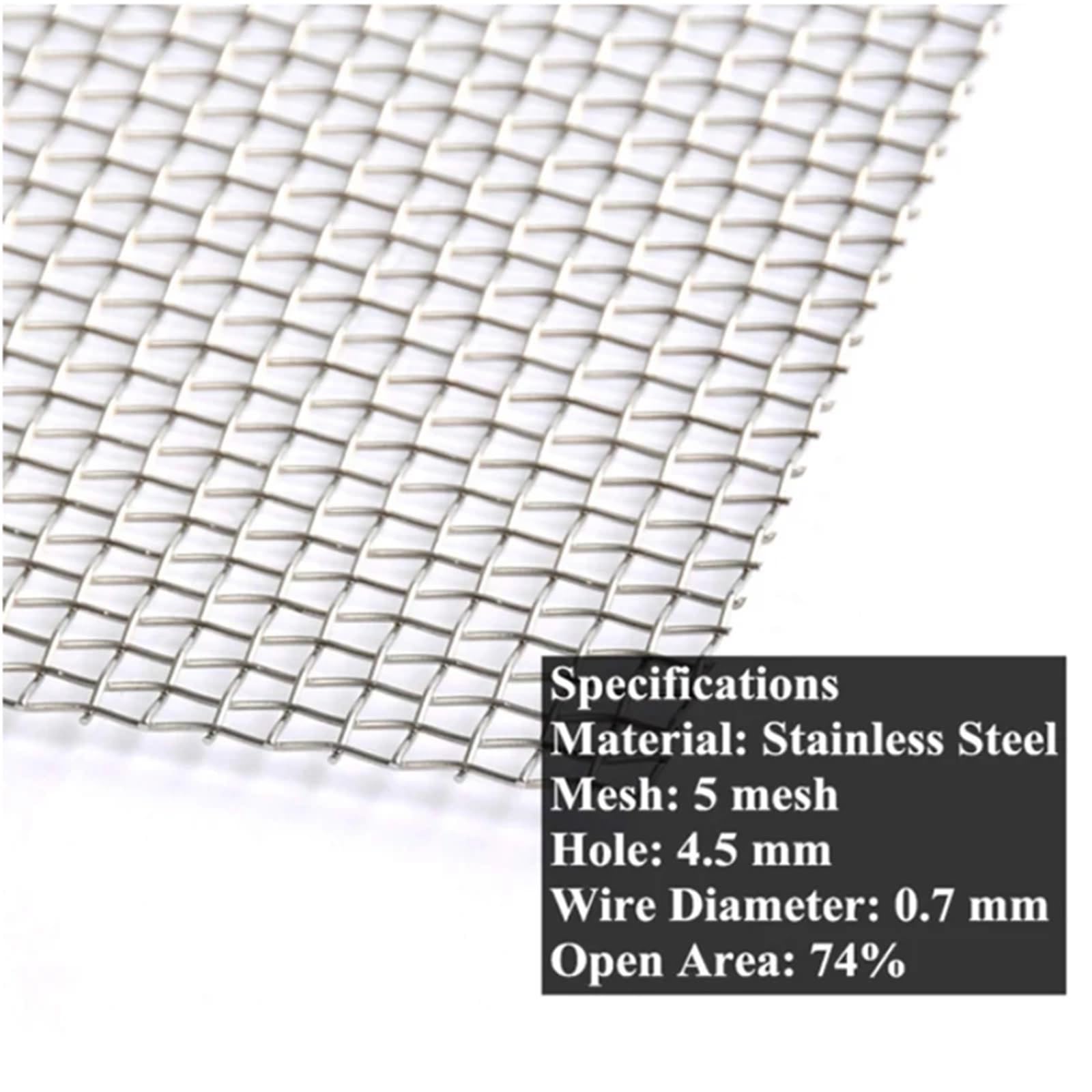 Tamiz para harina, Tamiz de harina 1 pieza 411-500 malla 304 filtro acero inoxidable metálica frontal reparación fijación filtración tejida(100mesh 15x15cm 3pcs)