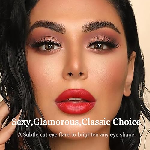 Miniatura 3 de Pestañas magnéticas 3D medianas con 4 tubos mejorados de delineador magnético, impermeables, aspecto natural, de larga duración, pestañas postizas