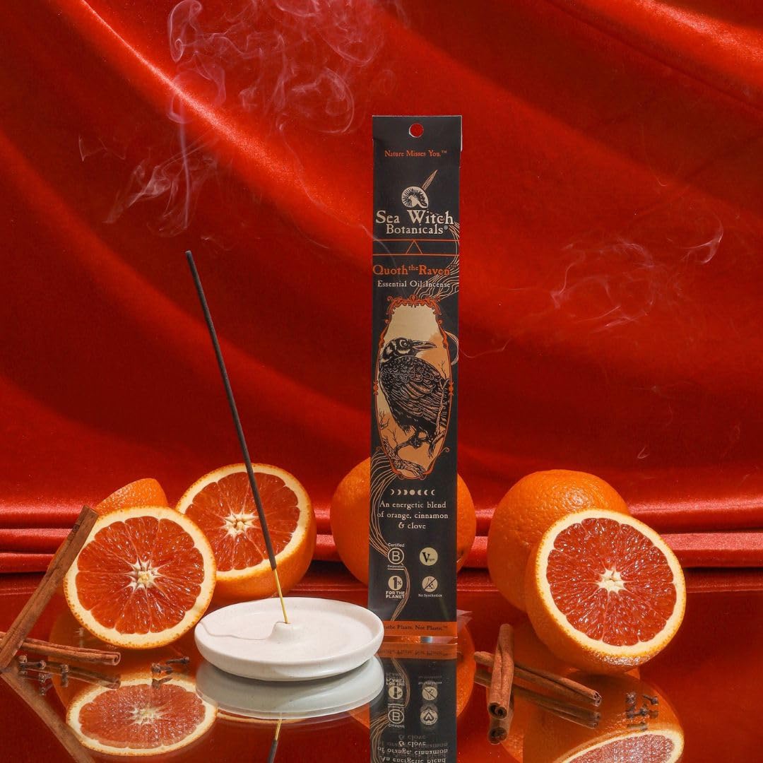 Sea Witch Botanicals Collezione di incenso Triada da portare in volo, miscele di oli essenziali naturali, 3 scatole da 20 bastoncini di incenso, atossici, rituali e relax