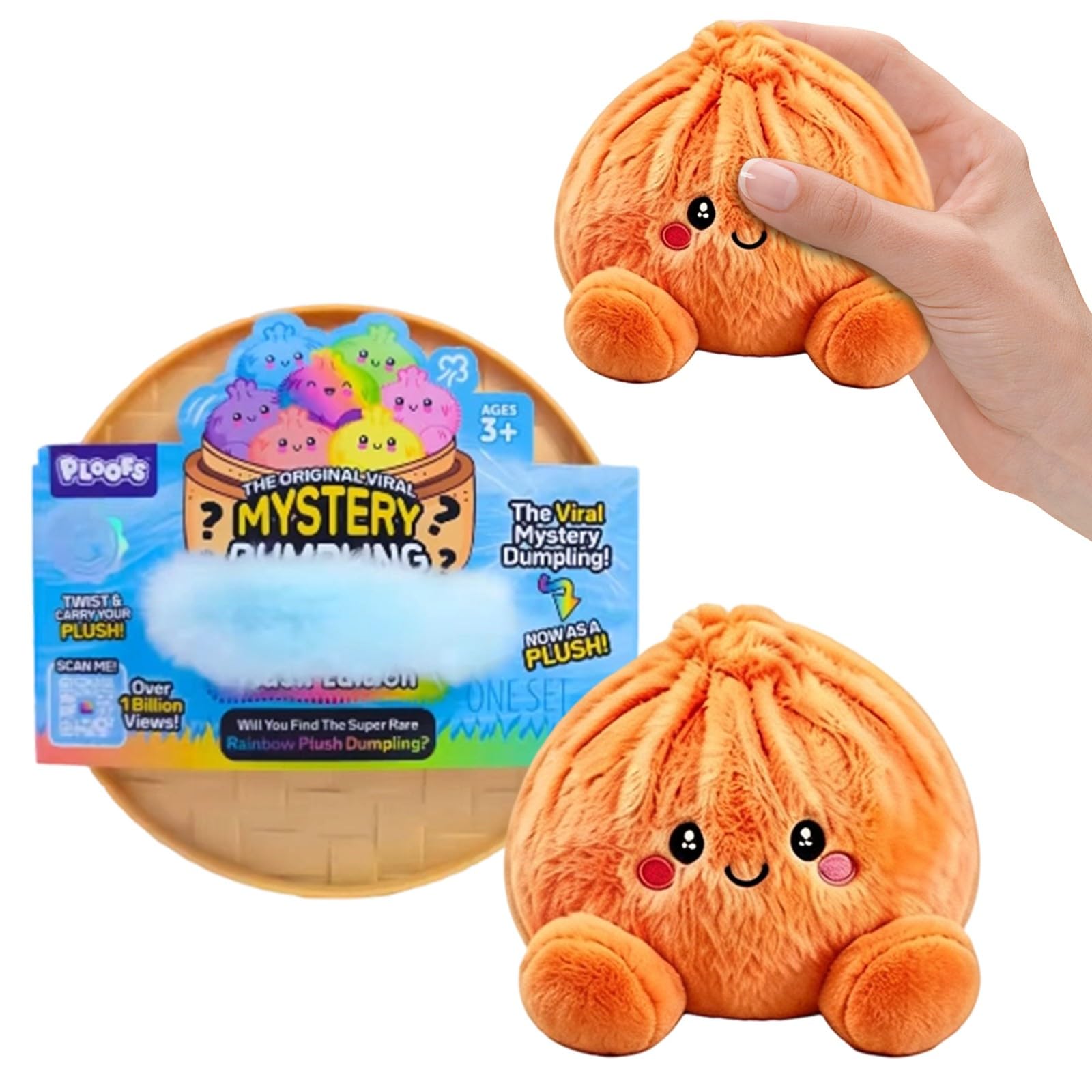 Giant Dumpling Squishy Adult Fidget Toys Golden Gold Jumbo Dumpling Squishy Cute Plush Stuffed Pillow Home Decor Stress Squeeze Toy Soft Stretch Decompression Fidget Toy Adults Anxiety Relief (1OR)
