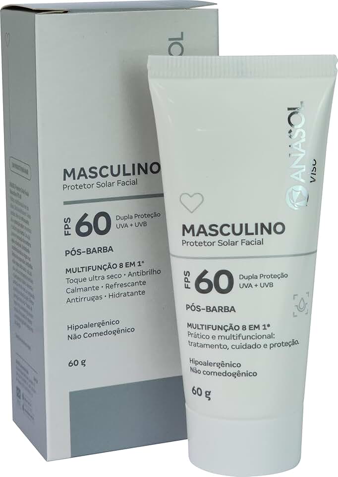 Anasol Protetor Solar Facial Masculino FPS60 60g