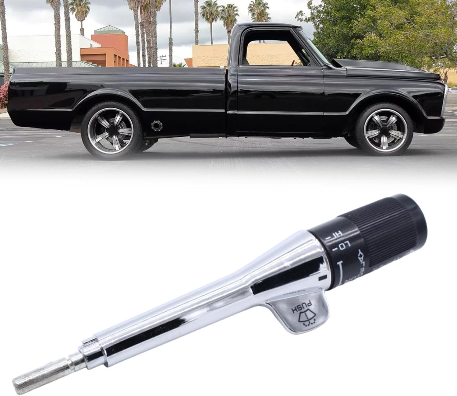 Turn Signal Delay Wiper Lever Switch Chrome Automotive Accessories High Performance Metal Easy Installation Sturdy Replace