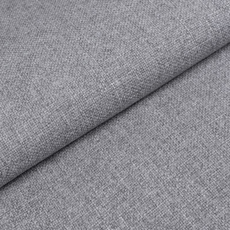 GIURI TESSUTI - PENELOPE, Tessuto Effetto Canapone - Idrorepellente e Antimacchia, Ideale per Arredo e Tappezzeria - Altezza 140 cm (3 Metri, Grigio Chiaro)