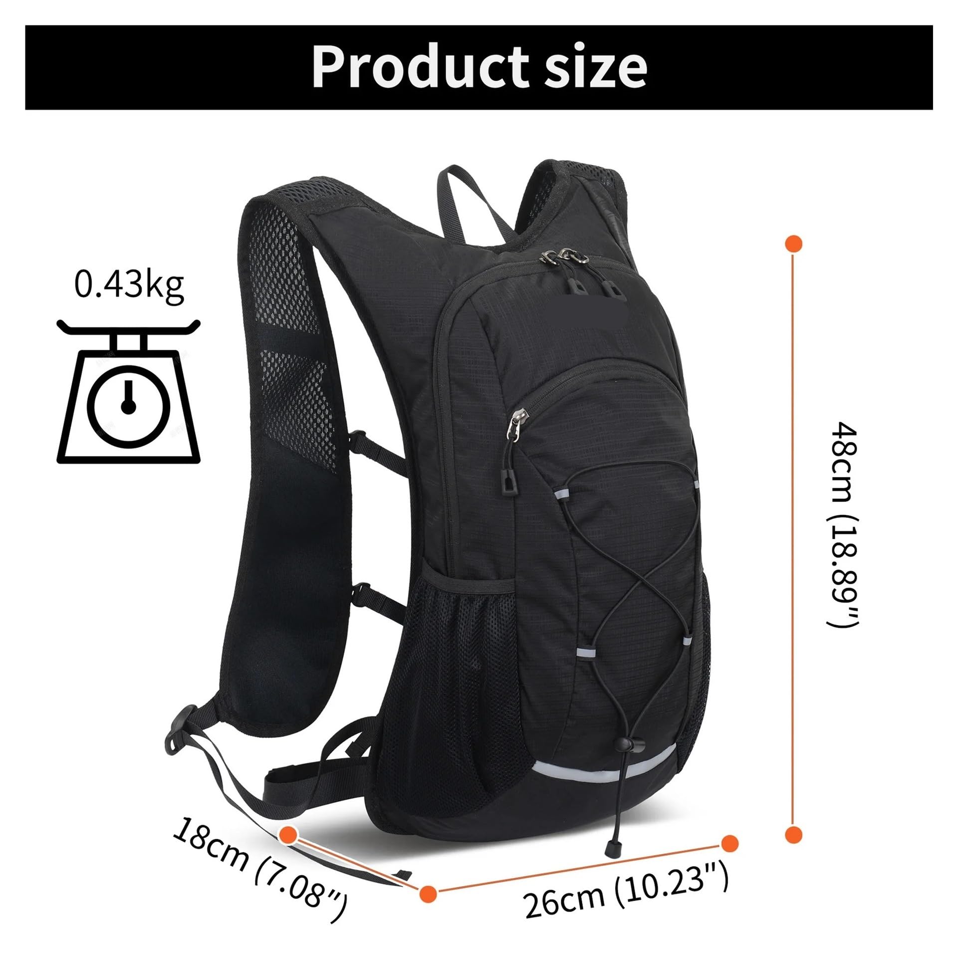 Mochila impermeable for senderismo, escalada, ciclismo al aire libre(Blue)