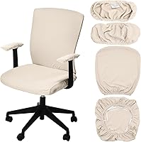 Vista 15 de Tallew Juego de 4 Fundas para Silla de Oficina, Fundas Universales Elásticas para Computadora, Fundas Protectoras Estirasbles para Asiento de Silla