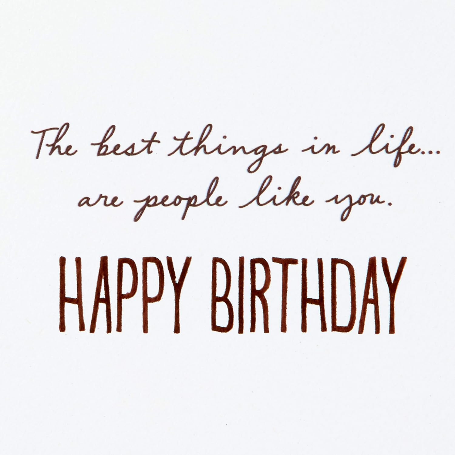 Hallmark Birthday Card (Watercolor Mountains) - Image 3