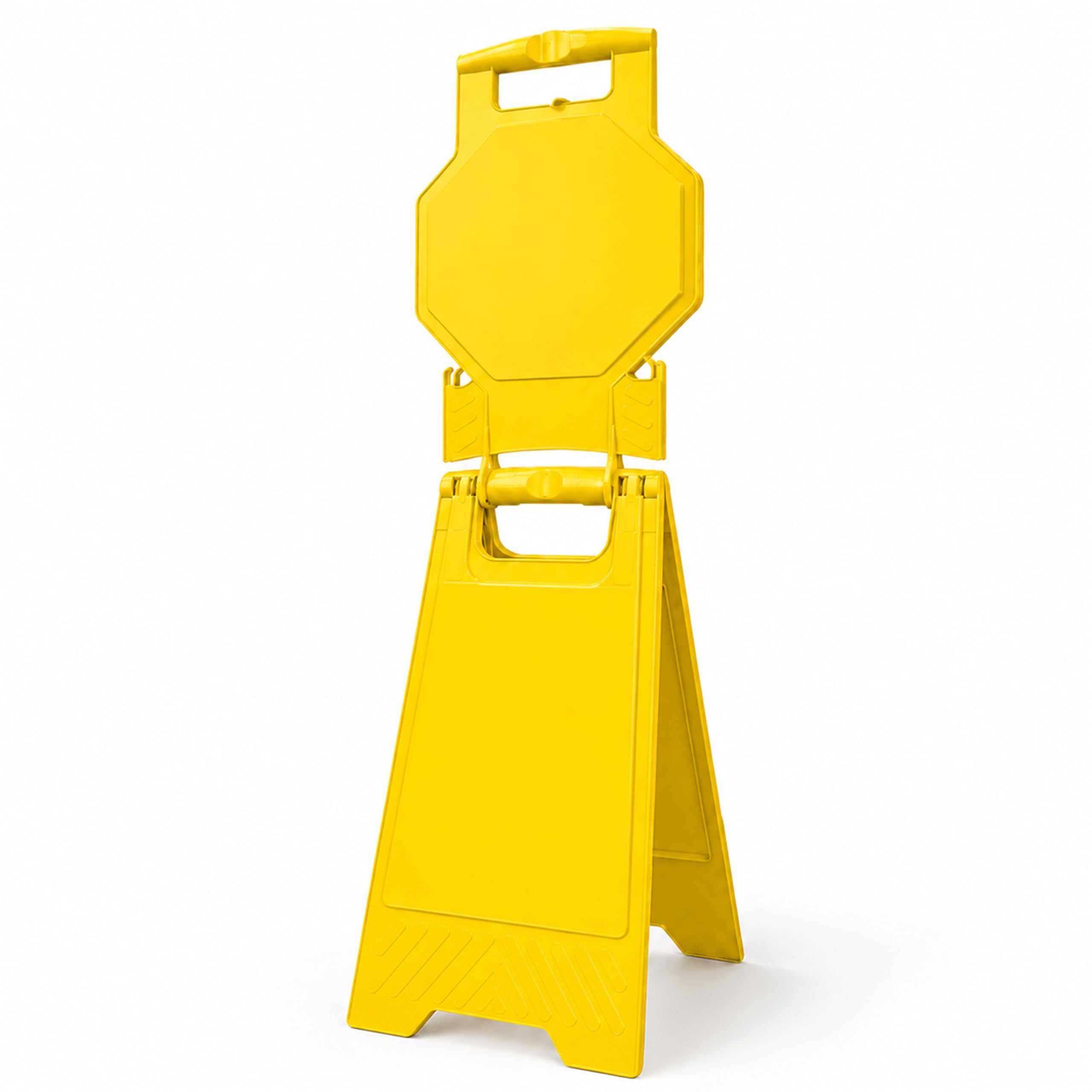 Blank Warning Floor Sign | 100CM Yellow Caution Warning Board | Customizable Double-Sided Floor Sign | Freestanding Foldable Safety Sign for Commercial Use, Restaurants, Hotels, Offices - Set of 1 โ image 1