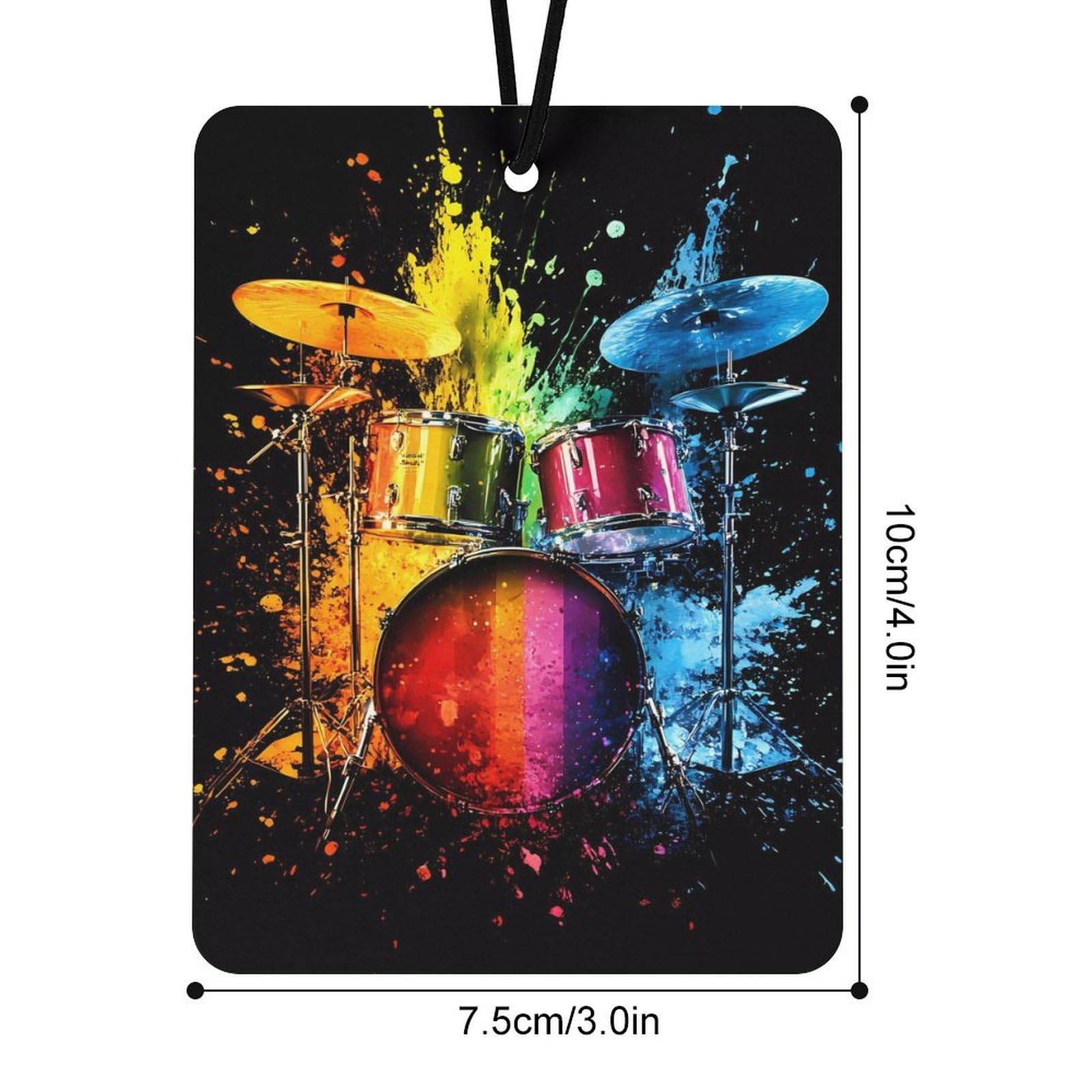 Colorful Drum Car Air Freshener Hanging Aromatherapy Tablets for Car Accessories Square