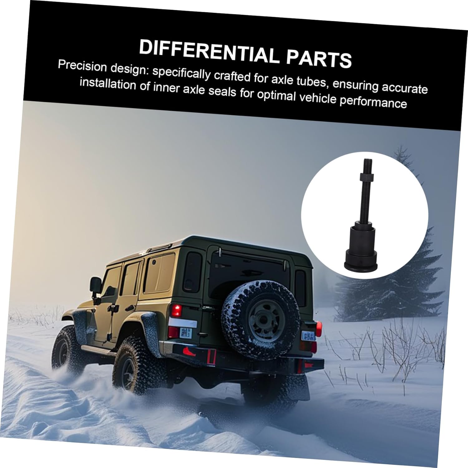 Ciieeo Differential Axle Seal Tool for Effortless Installation of Inner Axle Seals Precision Design for Automotive Repair Shops and Off Road Maintenance