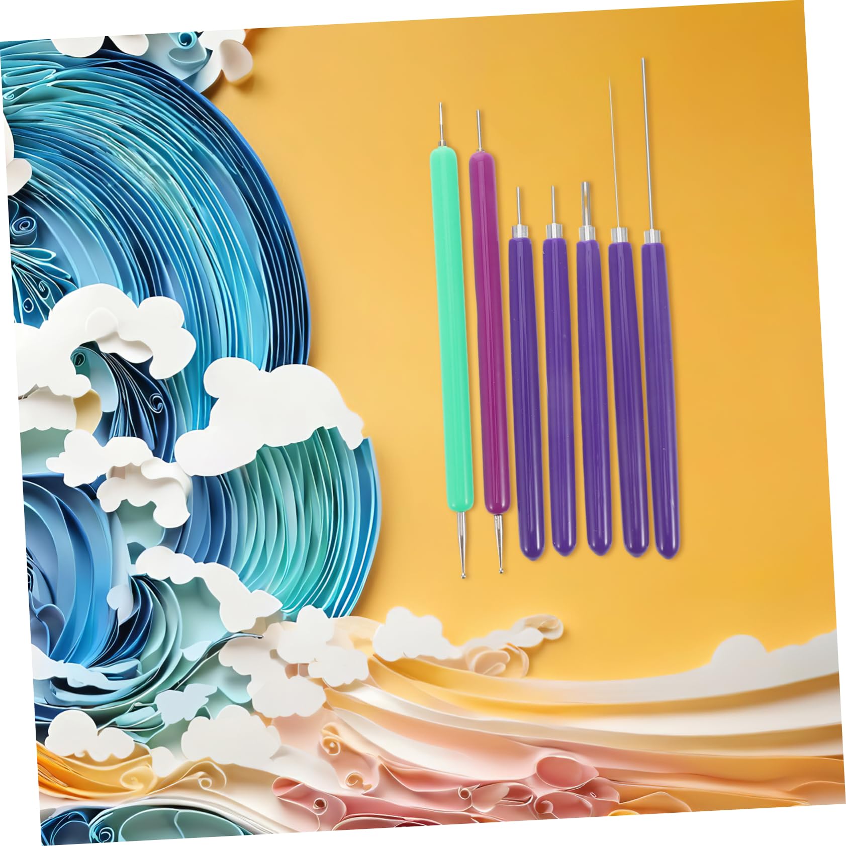 Operitacx 5 Juegos bolígrafo de papel herramientas de quilling papel para manualidades hacer Aguja alfiler herramienta de quilling para manualidades kit de pluma de quilling el plastico