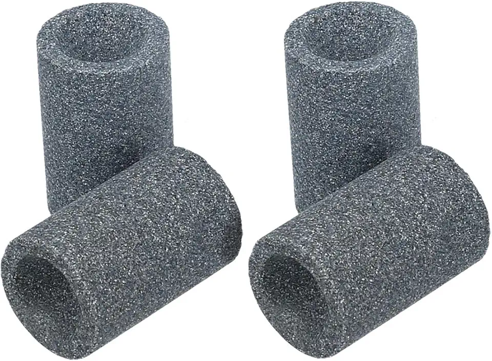 kwmobile 4x Dart Sharpener - Set of Round Dart Tip Sharpening Tools for Metal Dart Tips - Sand Stone Darts Burrs Remover Tool