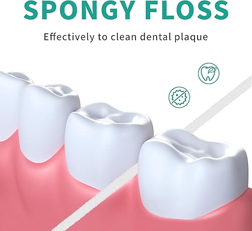 Miniatura 3 de Hilo dental 3 en 1, hilo dental definitivo, hilo dental con enhebrador, hilo dental de puente, para retenedor, frenos, ortodoncia, hebras