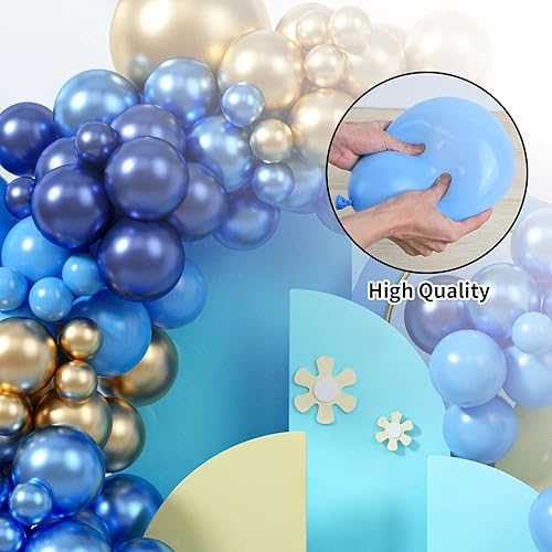 Miniatura 5 de Kit de guirnalda de globos morados 129 unidades arco de globos morado pastel oscuro y dorado con globos metálicos dorados y morados globos de látex