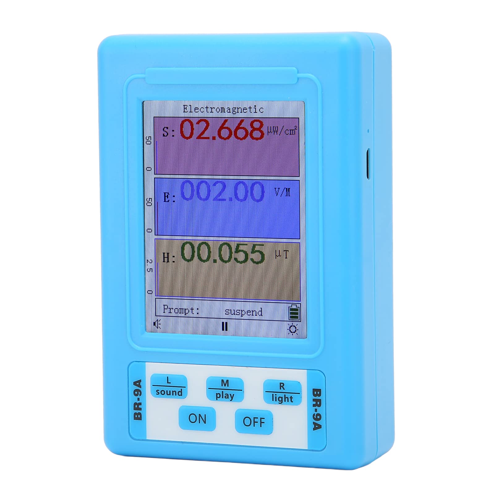 Detektor Promieniowania Elektromagnetycznego, Tester Pola Magnetycznego Czytnika Mierników EMF, Inteligentny Miernik z 4 Trybami Wyciszenie Alarmu Pauza Testowa do codziennego domowego biura