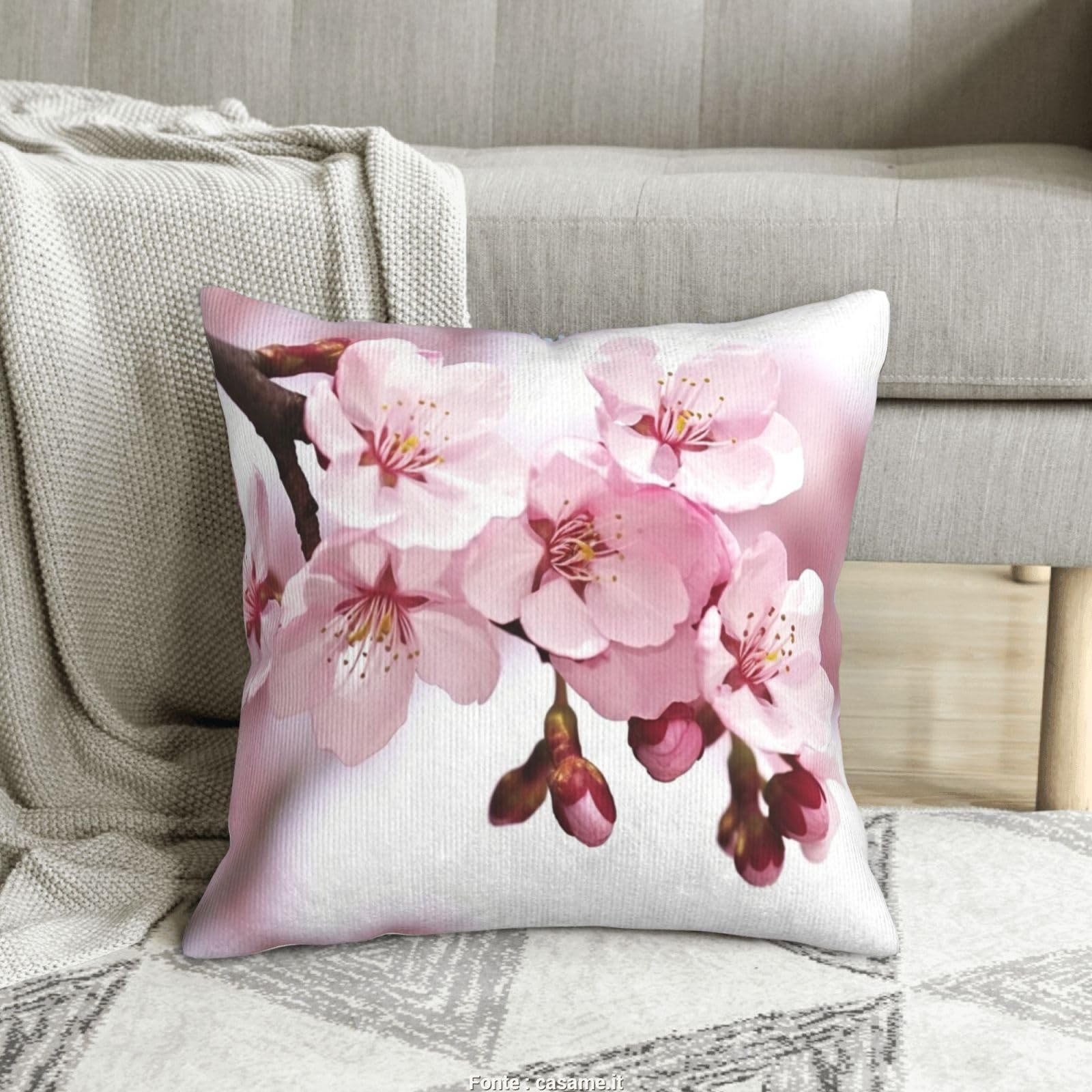 Housse de coussin velours côtelé douce pour soulager le dos