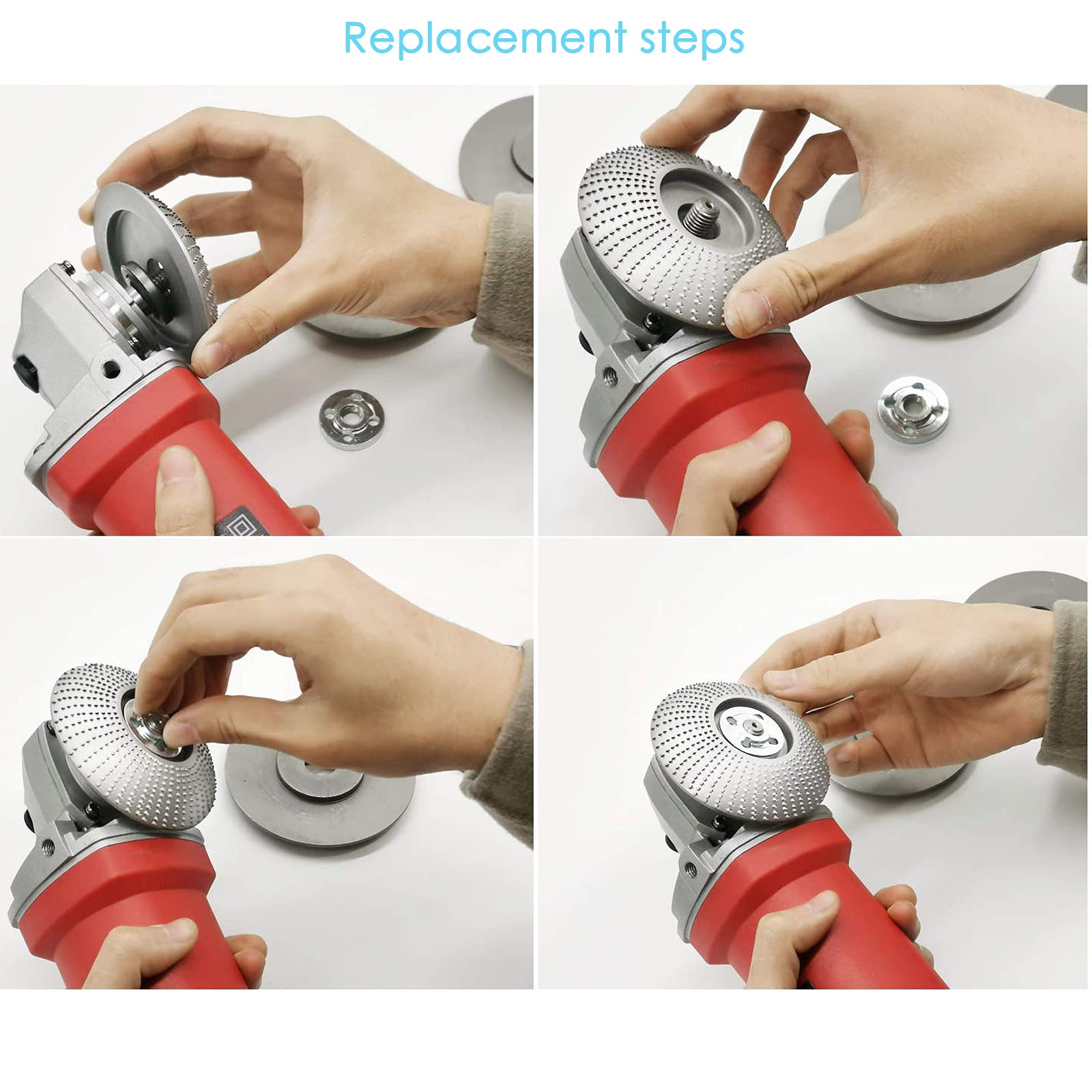 Disco Per Smerigliatrice Angolare 100mm - Per Intaglio Legno | Utensile Per Lucidare E Modellare - Foto 3