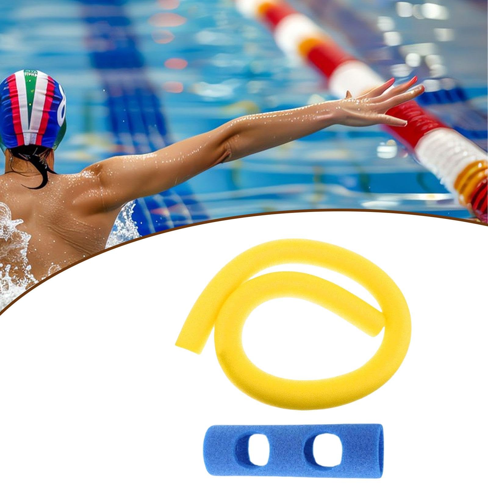 Bouée Gonflable de 150 Cm (59,06 Pouces) pour L'entraînement à La Natation avec Jointure, Jaune