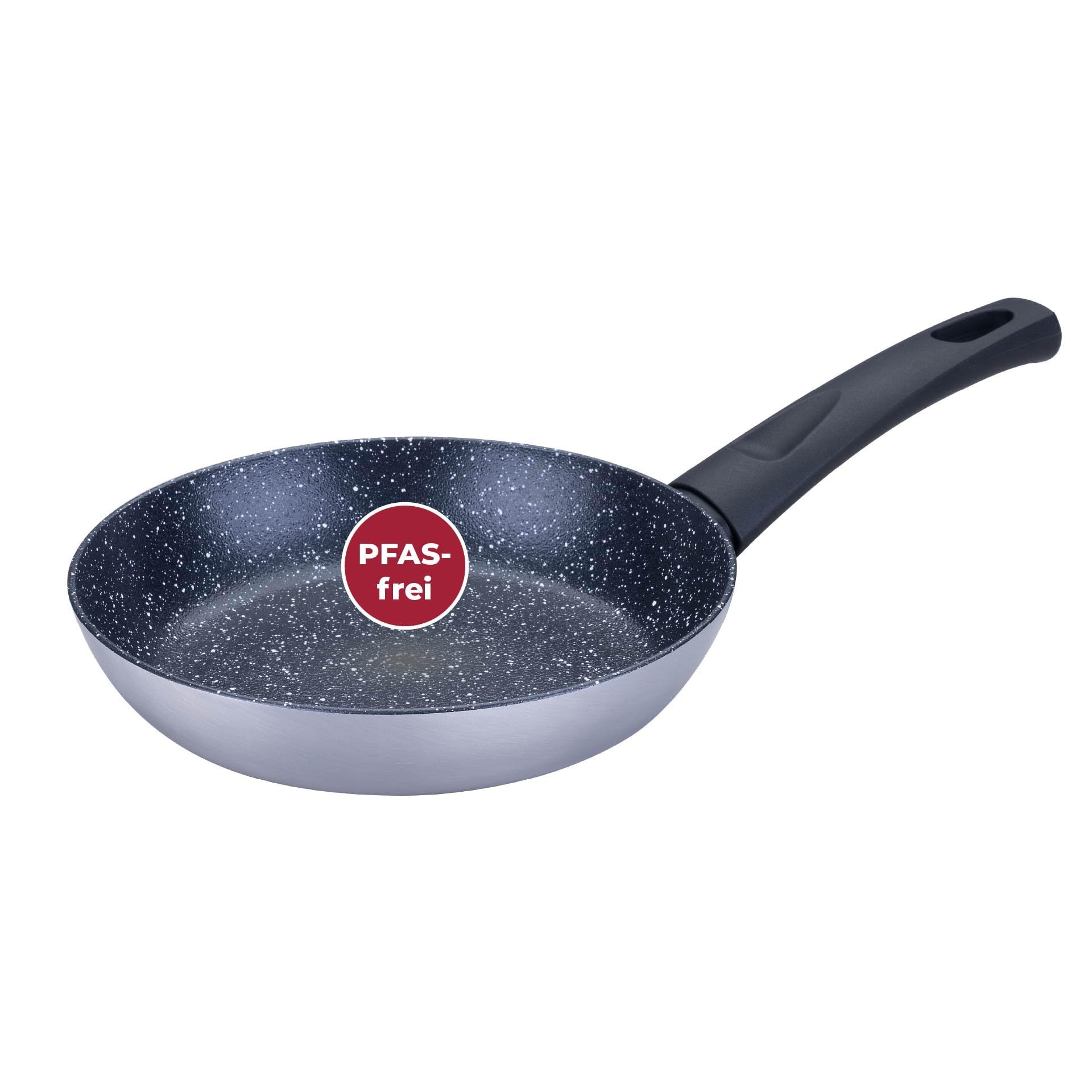 FACKELMANN Bratpfanne Essential Crisp Ø 20 cm – Hochwertige, PFAS-freie Keramikbeschichtung, ideal für alle Herdarten, inklusive Induktion, Schwarz