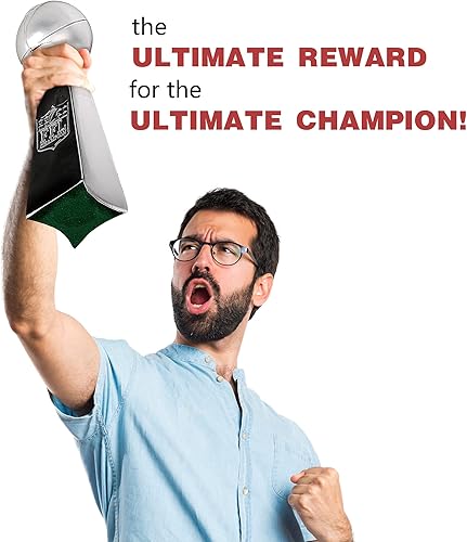 Miniatura 10 de Spire Designs Fantasy Football Trophy - Cromo Replica Championship Trophy - Premio ganador del primer lugar para la liga - 2 tamaños