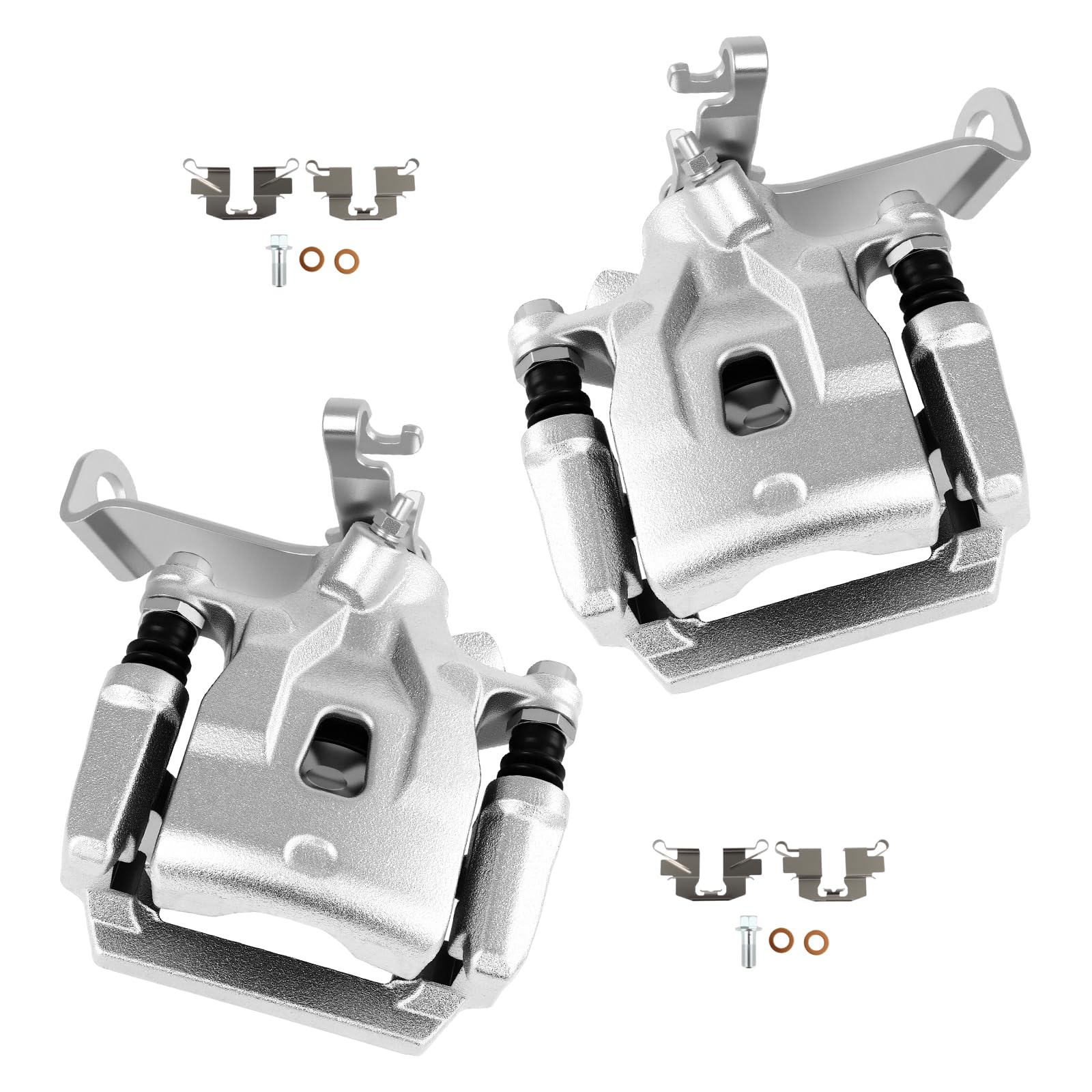 cciyu Rear Left &amp; Right Disc Brake Calipers With Bracket 19B7123 19B7122