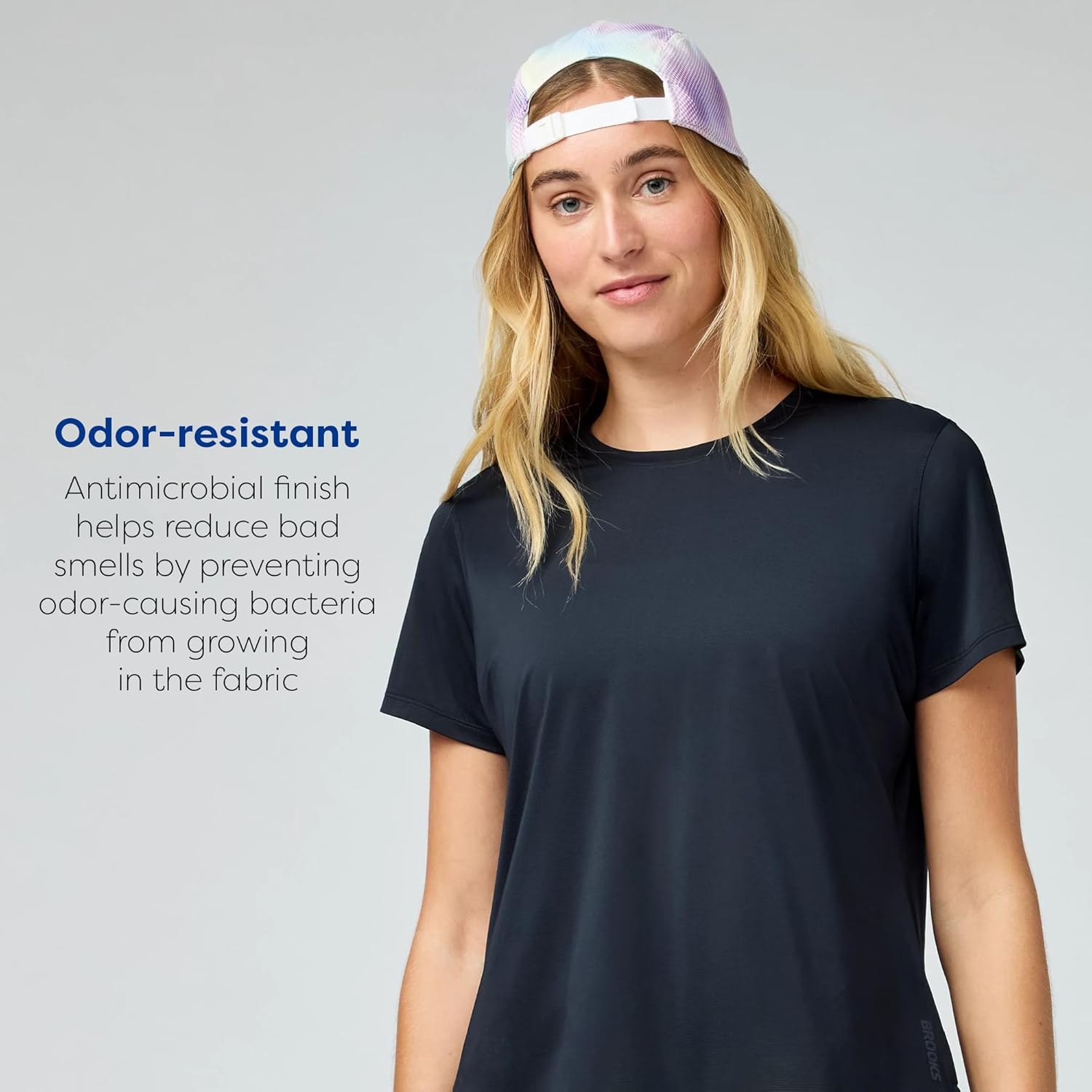 Brooks Women’s Dash Short Sleeve Shirt, Lightweight Moisture-Wicking Performance Fit Running Tee with Reflective Details - Image 5