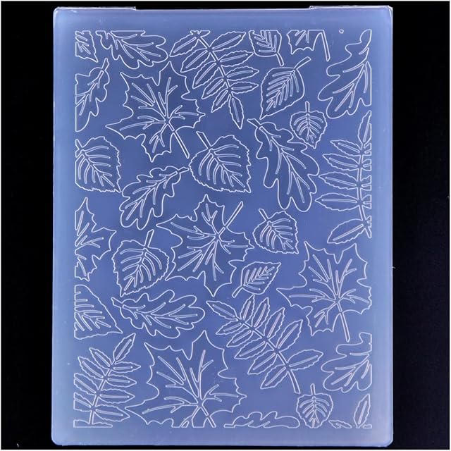KWELLAM Leaves Plastic Embossing Folders for Card Making Scrapbooking and Other Paper Crafts 22052511