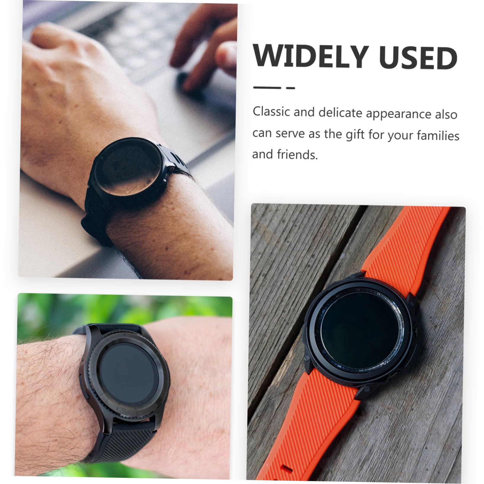 Housoutil 5sets Elegante Smartwatch Fall TPU Uhr Schutzhülle Displayschutzfolie Leichtgewicht 6pcs * 5