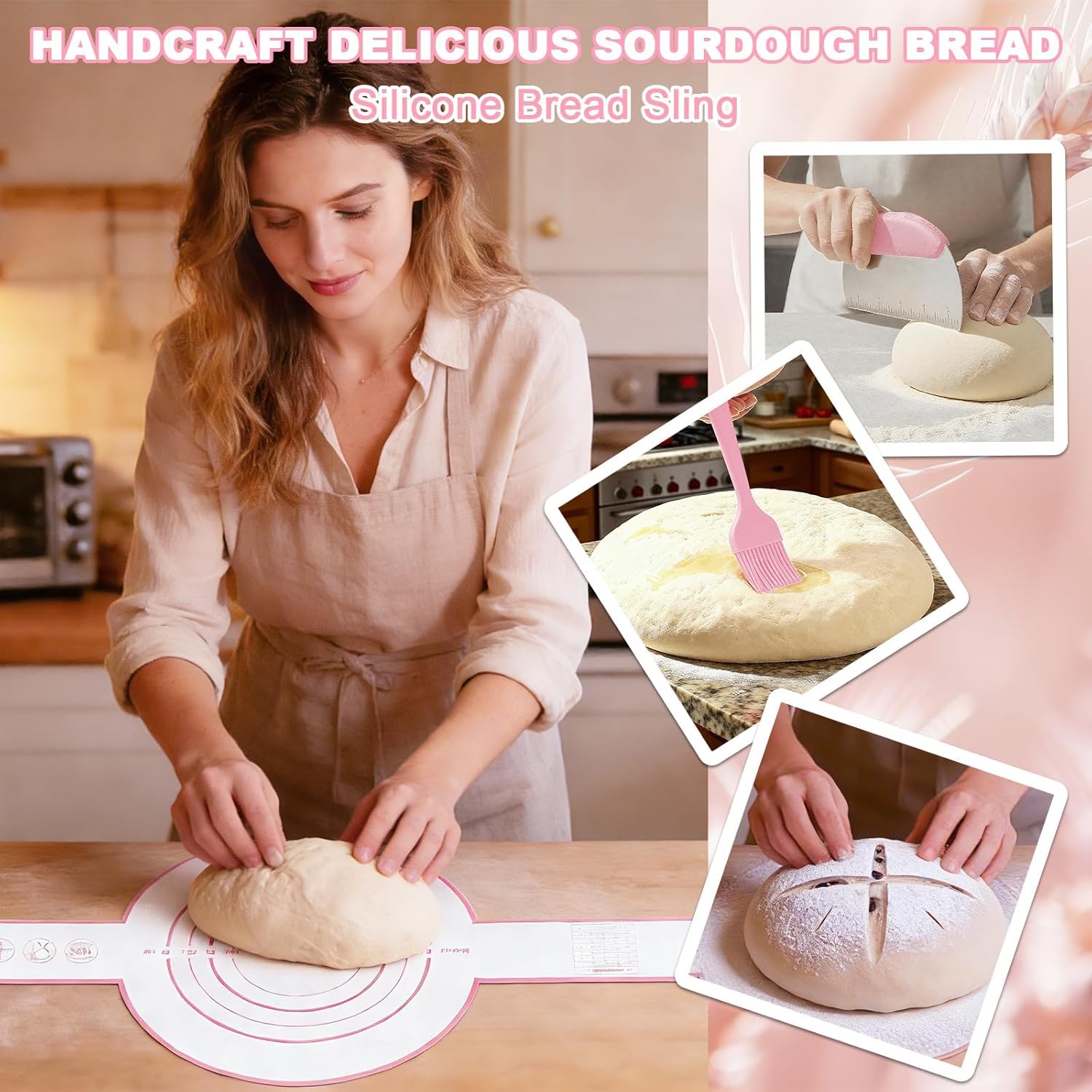 Banneton pour Pain Set, Banneton à Levage Artisanal, Panier à Levage en Rotin Naturel pour Pâte à Pain & Sourdough, Accessoire de Boulangerie Idéal pour la Maison et les Débutants