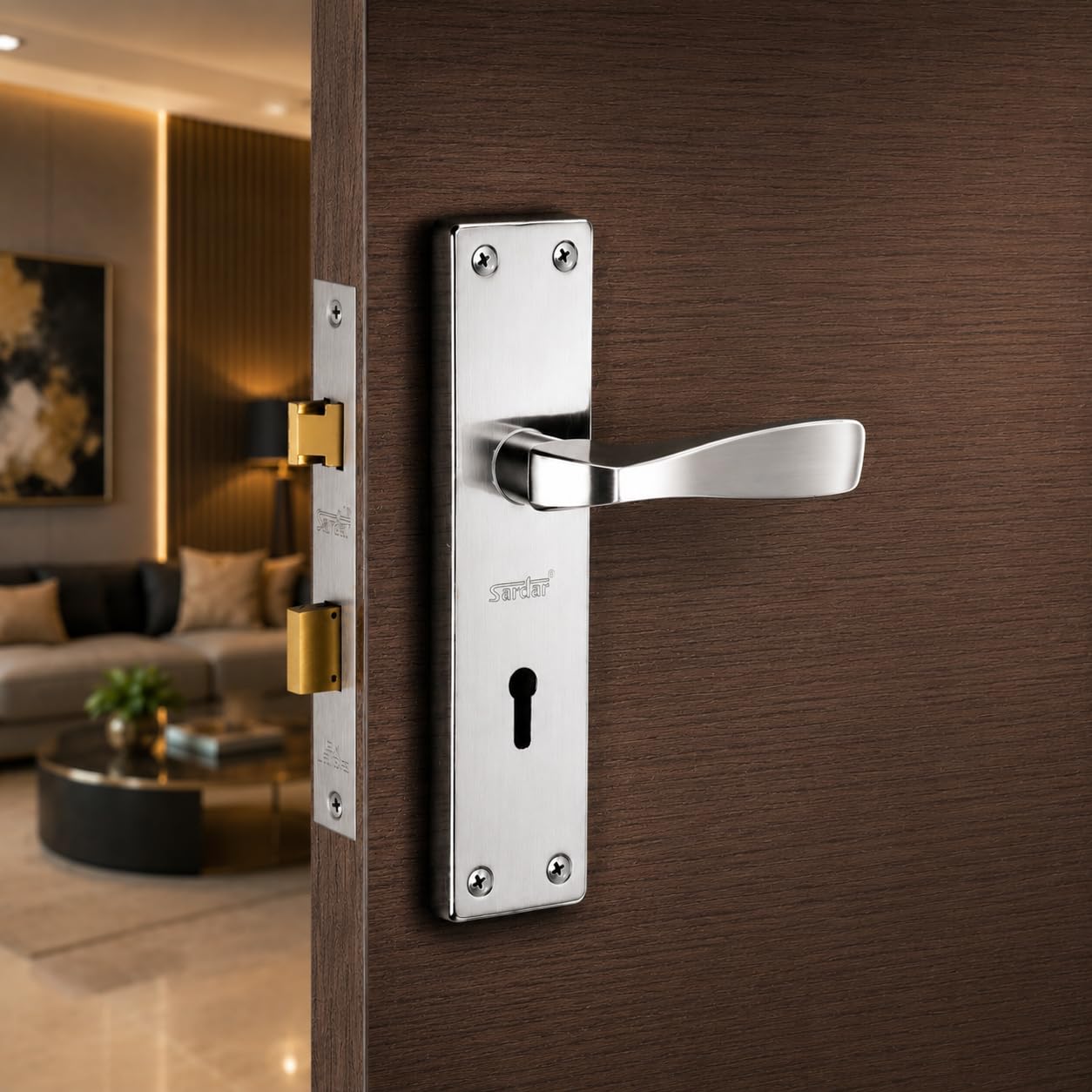 SARDAR Iron Mortise Handle Set - Security & Style -1