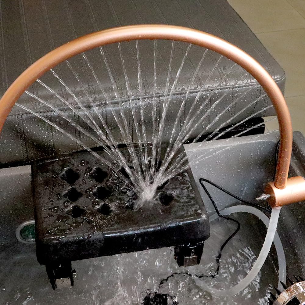 Generic Head Spa Portable Water Therapy Water Outlet Frame Waterfall Adjustable Fits Most Shampoo Bowl Bed For Massage Salon Equipment, Gold