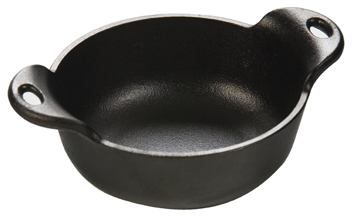 Bowl Cast Iron Mini Serving Bowl, 12 oz. Black