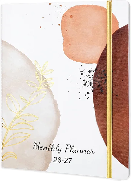 2026-2027 Monthly Planner - 2 Year Monthly Planner 2026-2027, Jan. 2026 - Dec. 2027, 9'' × 11'', 24 Monthly Planner, Inner Pocket, Elastic Closure