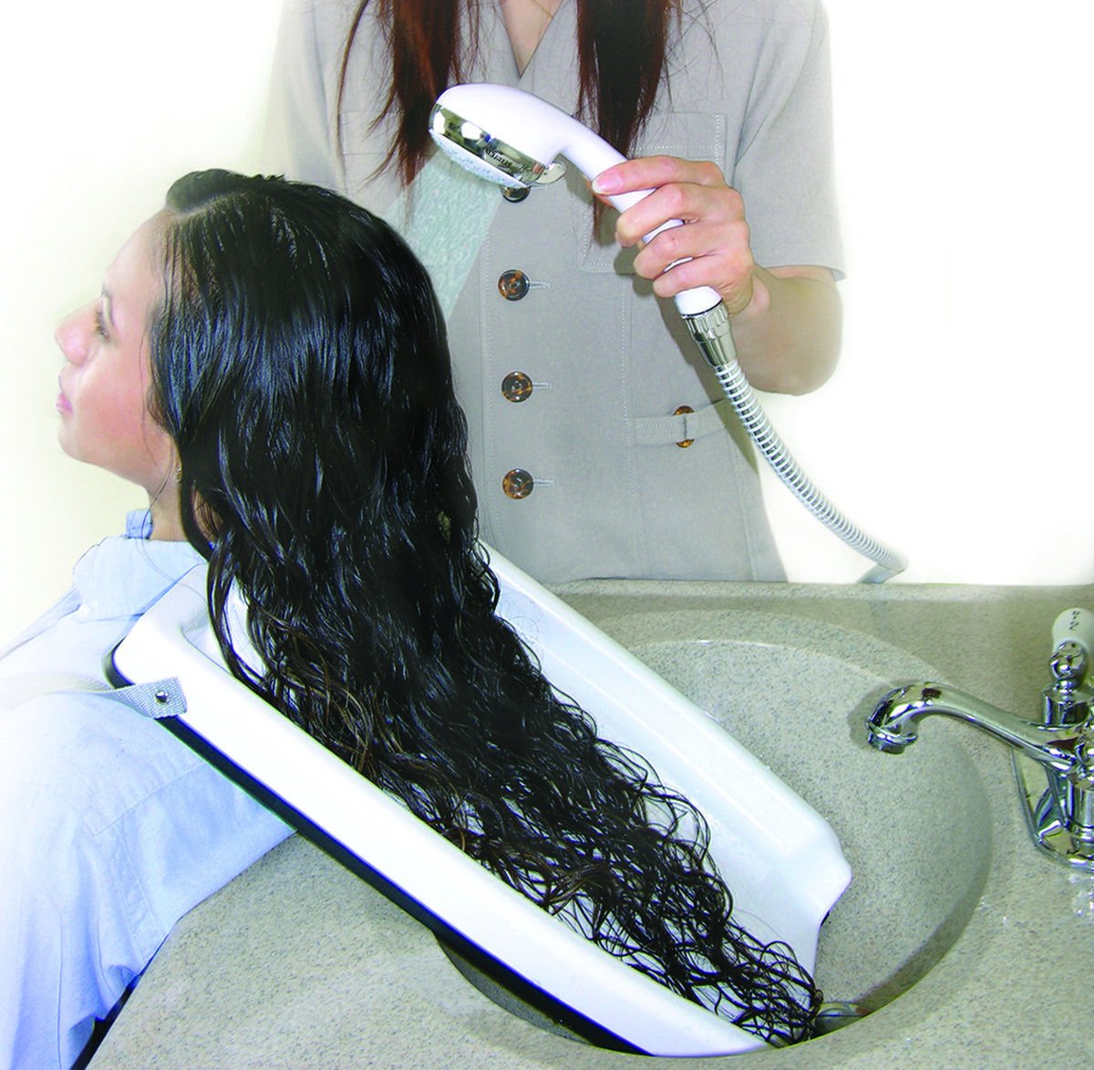 Namzi Hair Washing Tray Portable Hairdressing Shampoo Tray Hair Sink Basin for Washing and Cutting Hair at Home or Salon